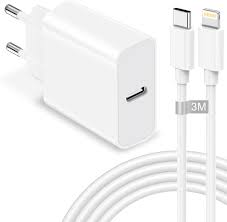 Chargeur USB C Rapide avec 3M Câble iPhone 25W