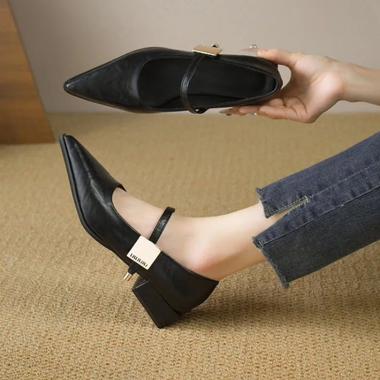 Chaussures rétro ouverte pour femme