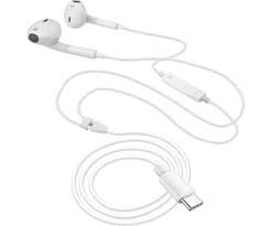 Écouteurs EarPods USB C Kit Mains Libres Câble Anti-sueur Original Apple Blanc