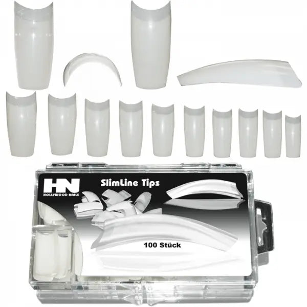 Boite à pointe longue naturelle classique SlimLine Tip 100 pièces