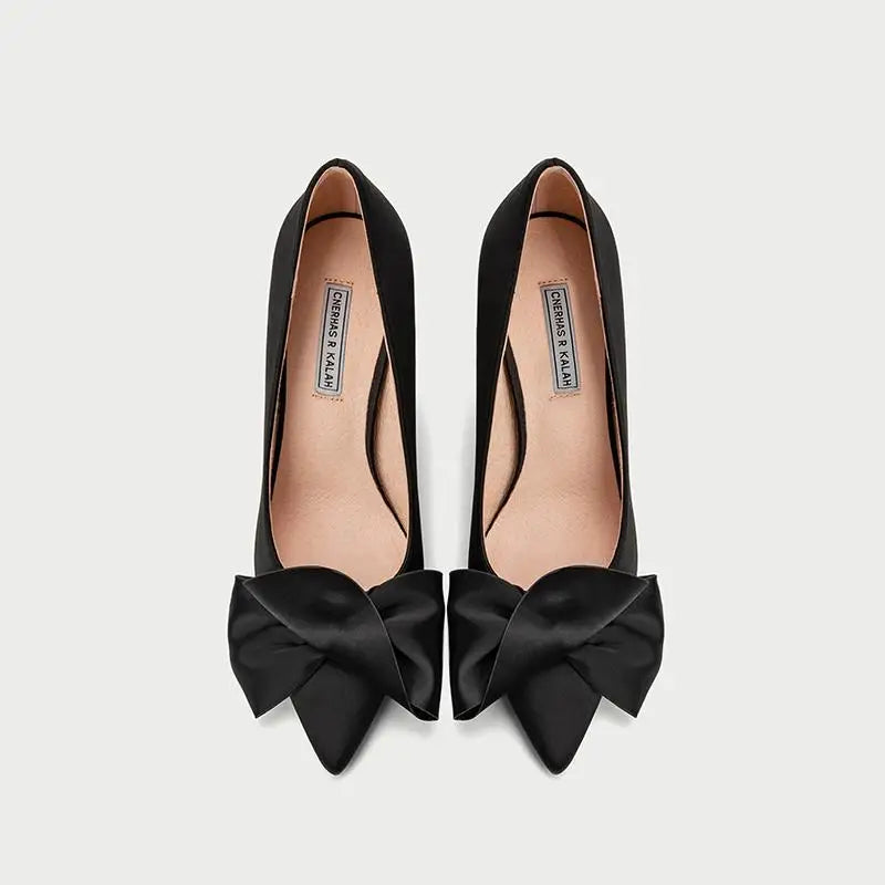 Talons aiguilles avec nœud