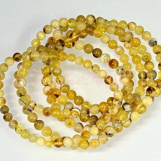 Bracelet extensible en ambre naturel