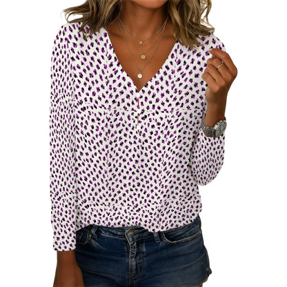 Chemisier léger à motifs pour femmes