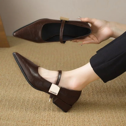 Chaussures rétro ouverte pour femme