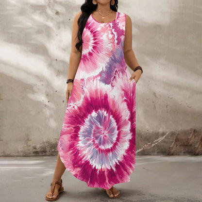 Robe orange summer casual