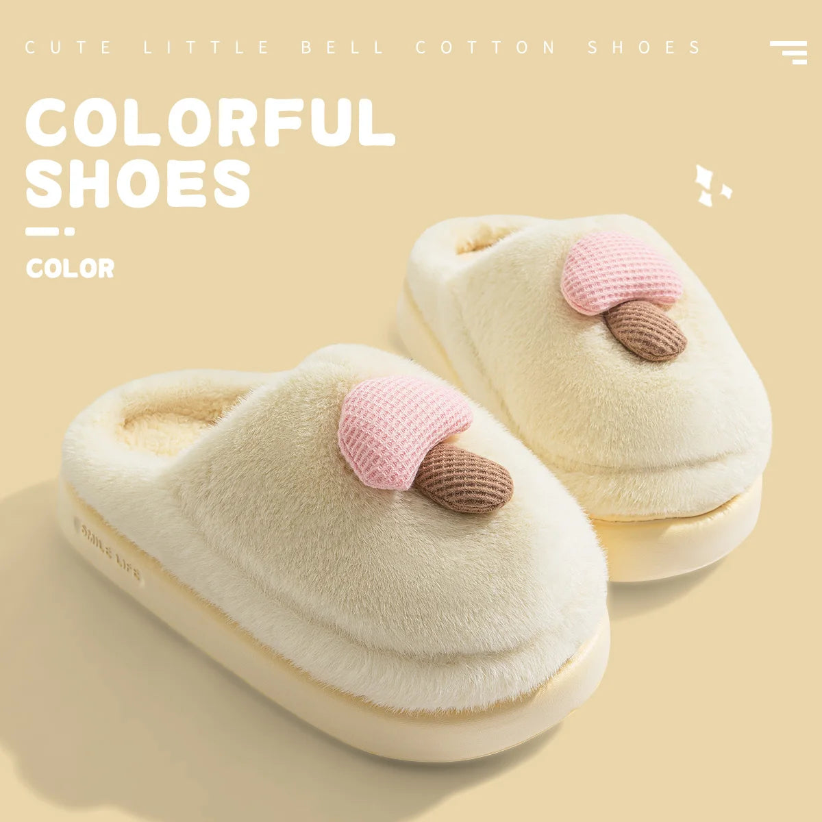 Pantoufles logo Champignon