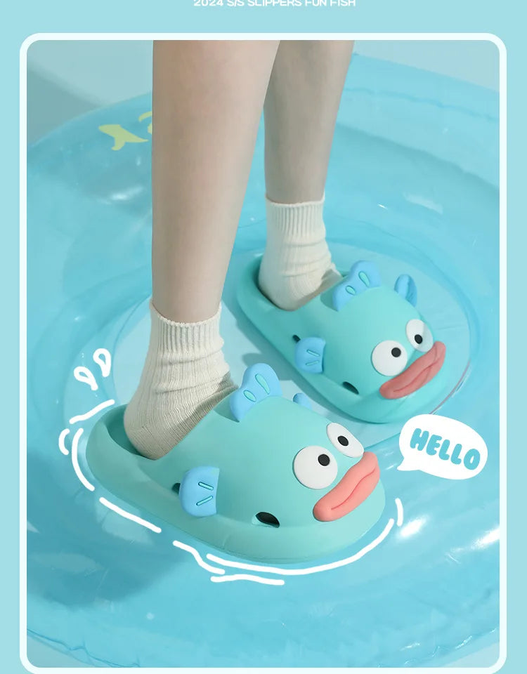 Pantoufles forme Poissons