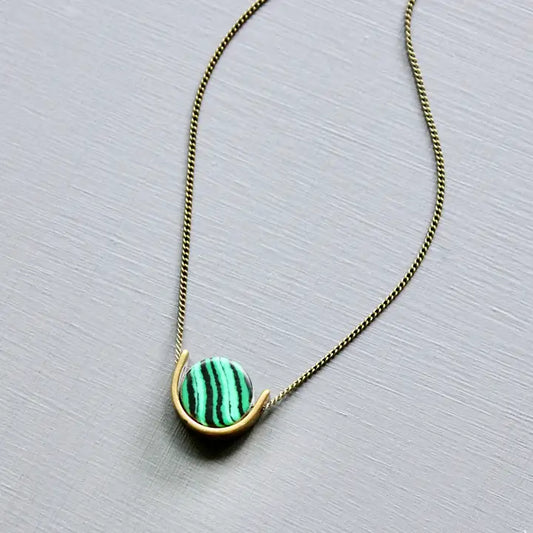 Collier mini malachite
