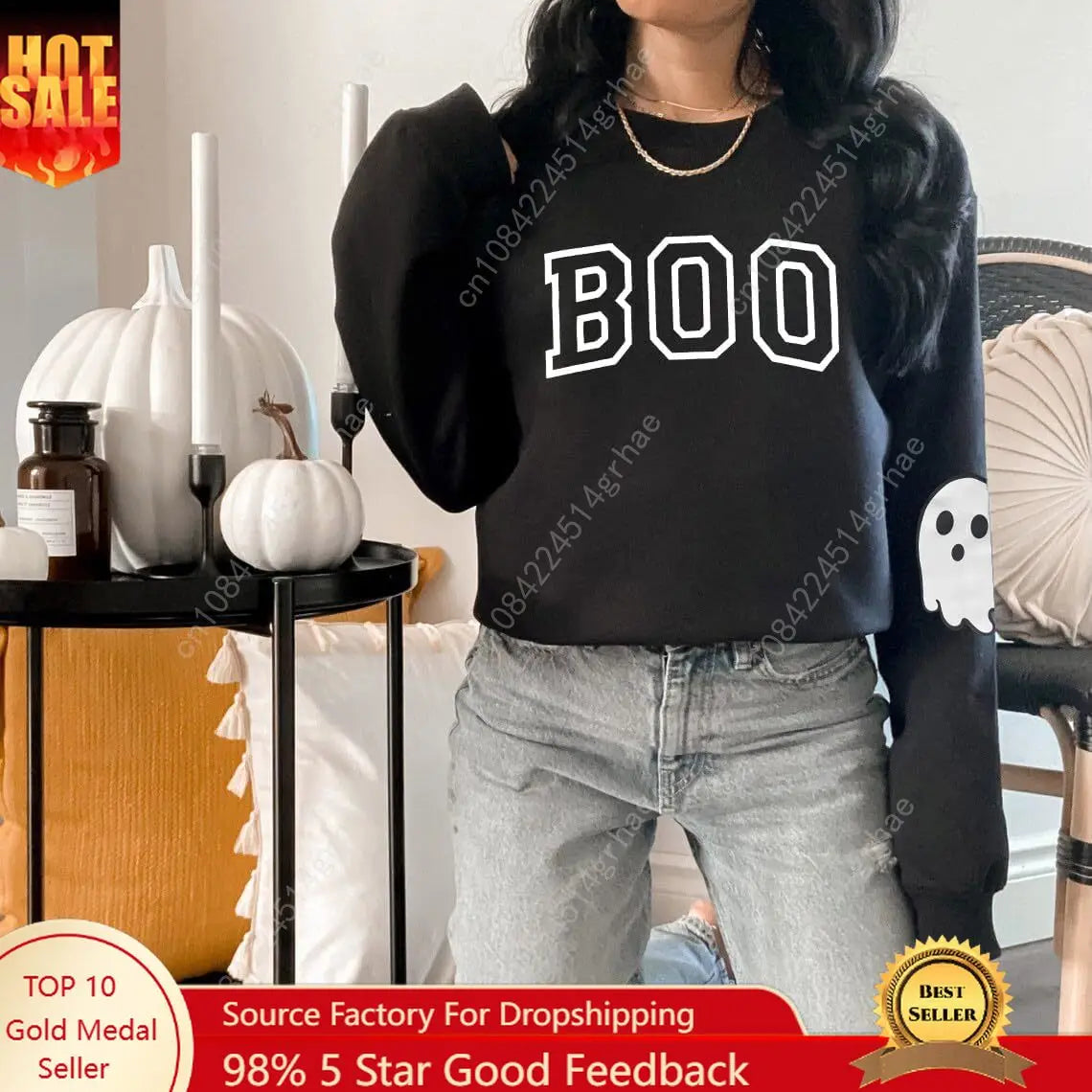Sweatshirt pour femme Boo Graphic
