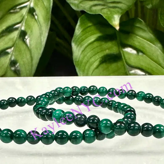 Bracelet en cristal de malachite naturelle