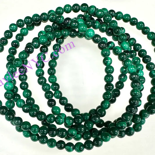 Bracelet en cristal de malachite naturelle
