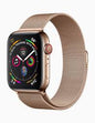 Apple Watch Series 4 GPS + Cellular - 40mm Boîtier acier or - Bracelet Milanais or (2018)