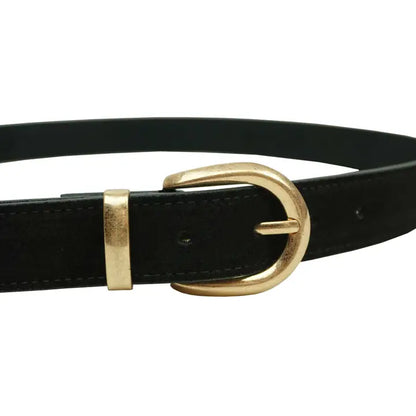 Ceinture en cuir avec boucle dorée CT3956