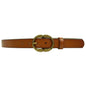 Ceinture unie avec boucle dorée CT3557