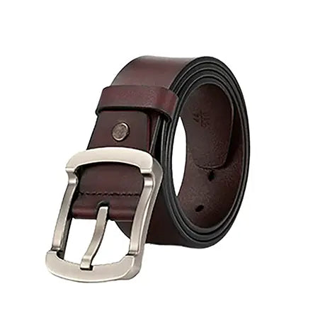 Ceinture en cuir homme The Time Of Bocha QI1TB036-MARRON