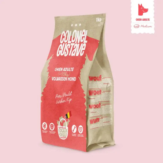 Croquette Porc poulet Chien 6kg Colonel Gustave