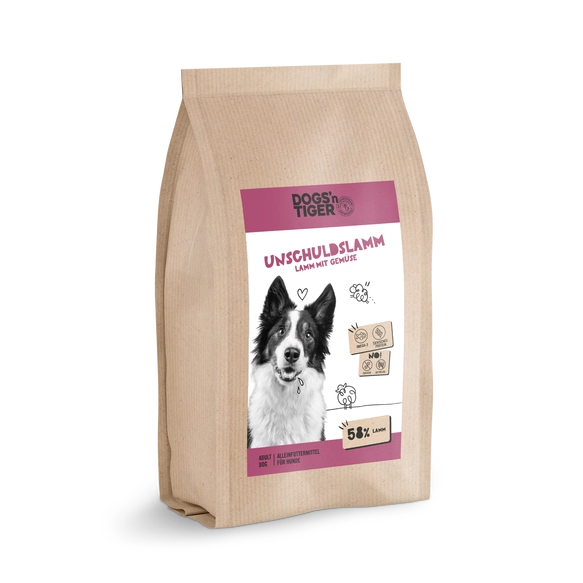 Nourriture pour chiens adultes Dogs'n Tiger Innocent Lamb & Herbs