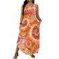 Robe orange summer casual