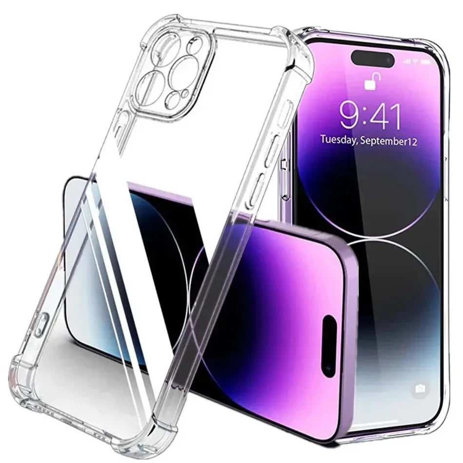 Coque Transparente Air Bag Anti-Choc pour iPhone
