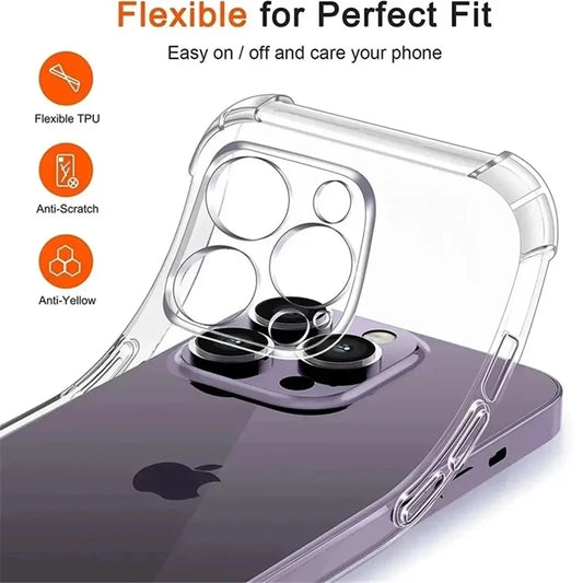 Coque Transparente Air Bag Anti-Choc pour iPhone