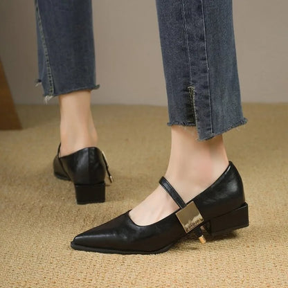 Chaussures rétro ouverte pour femme