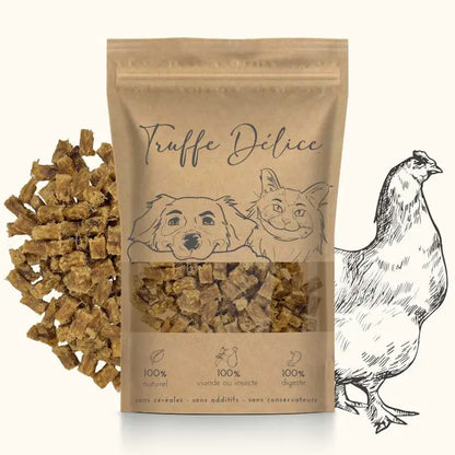 Friandises de poulet chien et chat naturel
