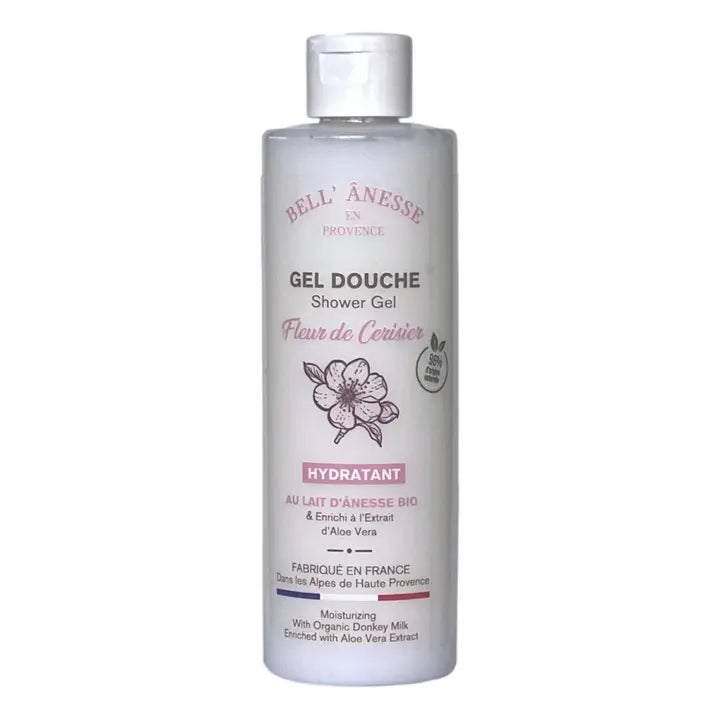 Gel douche Fleur de cerisier au lait d'ânesse BIO