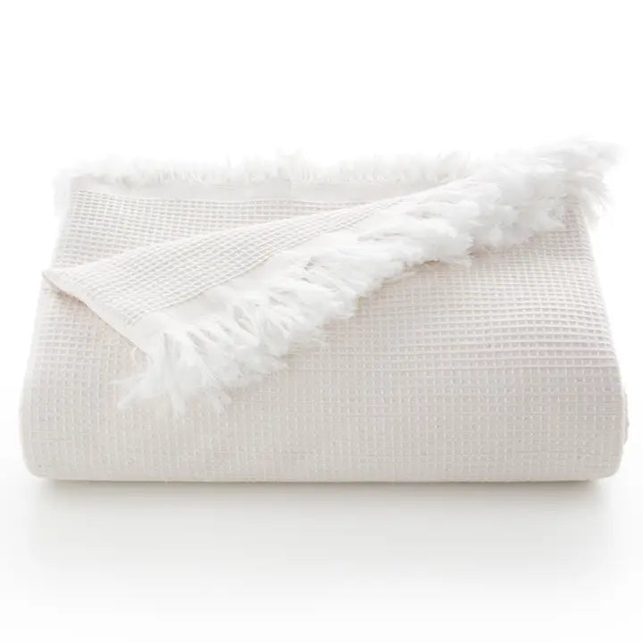 Plaid Couvre-lit Multi-usage Coton Nid d'Abeille GALA